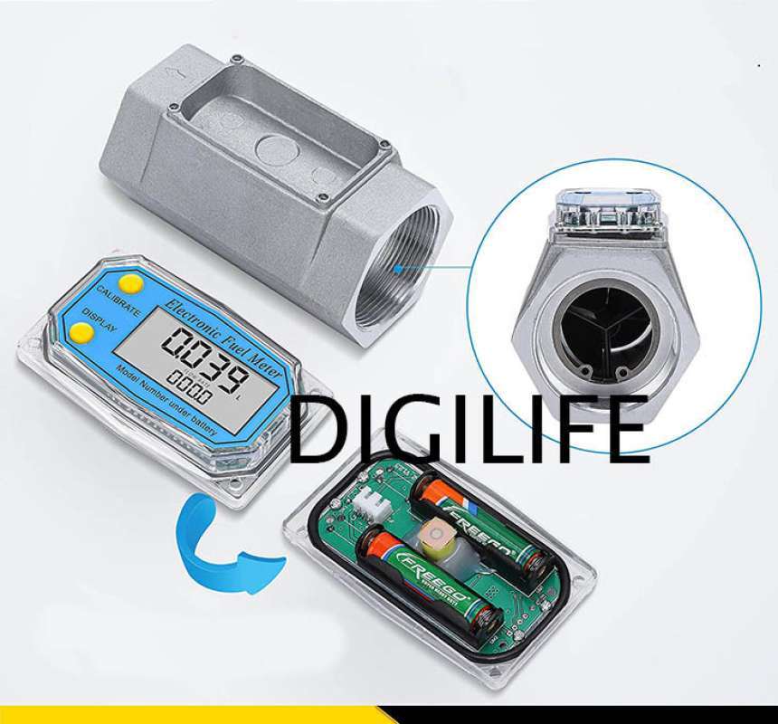 Jual Turbine Flow Meter 3 Inch Digital Water 3 Inci Fuel Solar Npt Wg1 ...
