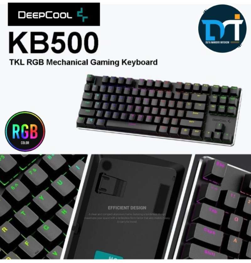 Promo Deepcool KB500 - RGB TKL Mechanical Gaming Keyboard Diskon 23% di ...