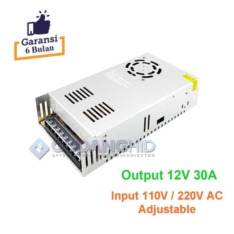 Trafo Adaptor Promo Switching Power Supply Trafo Adaptor Ac 110v 220v To Dc 12v 30a ...