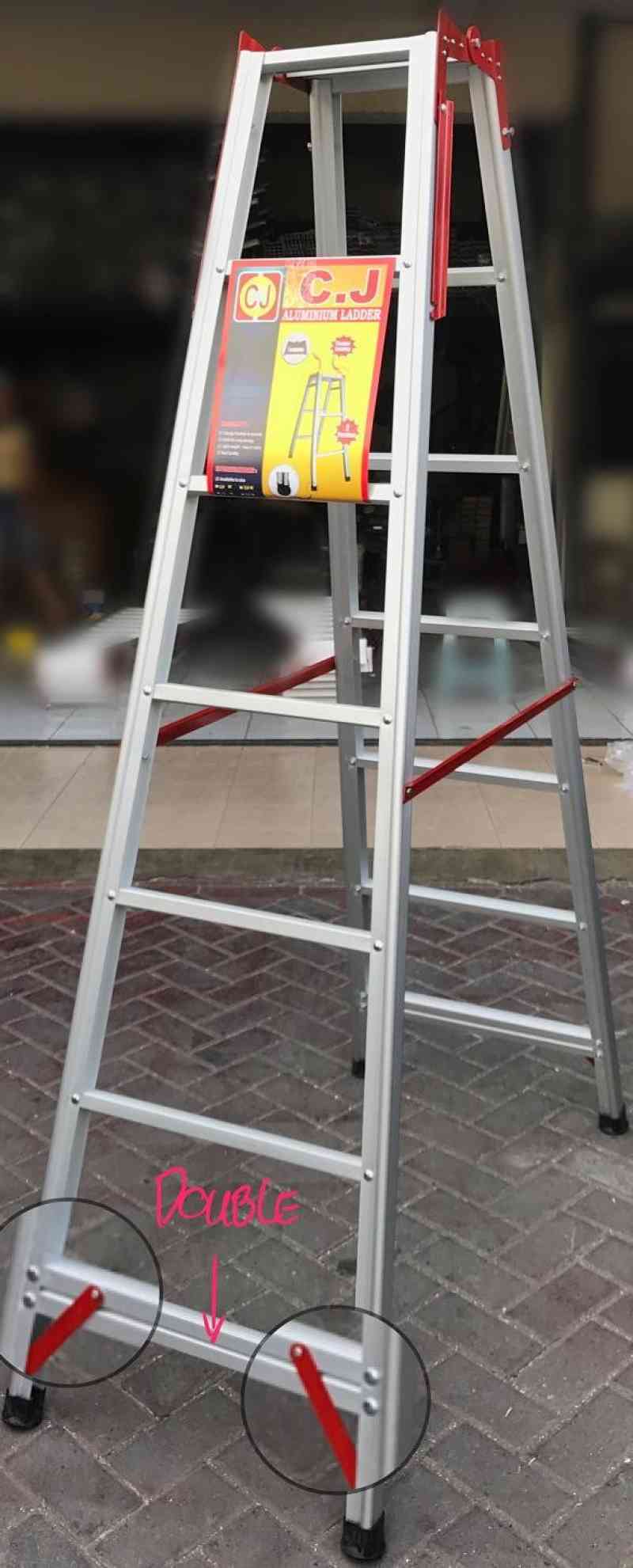 Promo Tangga Lipat 2m (tebal)/aluminium/surabaya Diskon 23% Di Seller