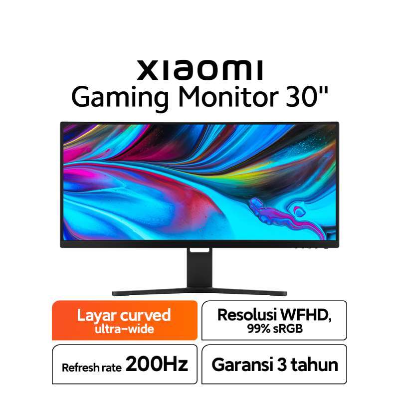 Promo Xiaomi Curved Gaming Monitor 30 200Hz 1080P RMMNT30HFCW Diskon 3% ...