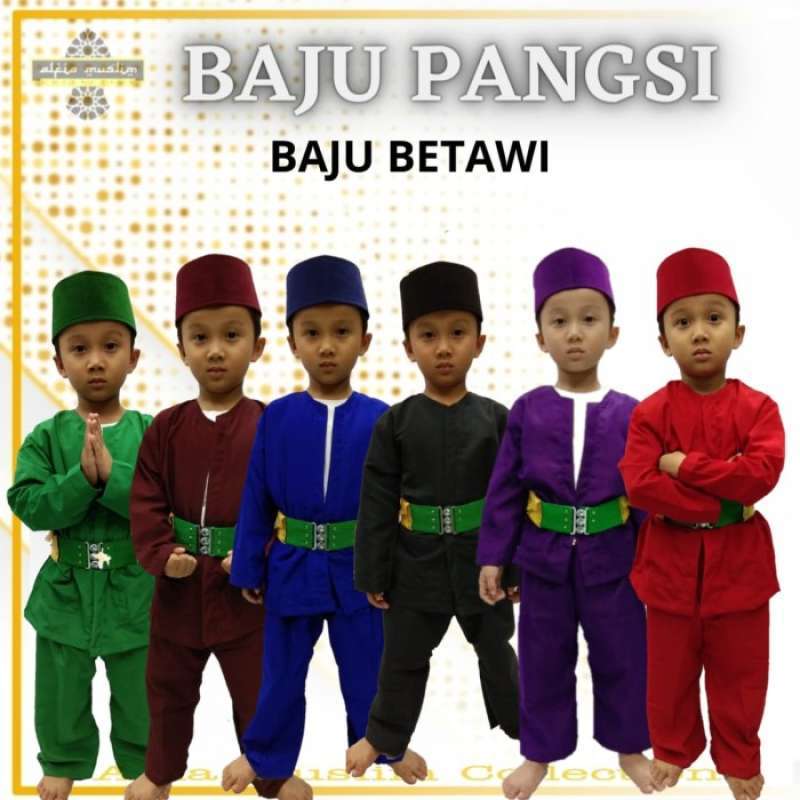 Promo Baju Pangsi Baju Betawi Anak Anak Diskon 23% Di Seller Flufy