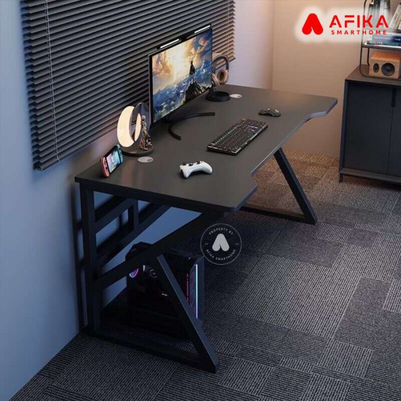 Jual Meja Komputer Pc Laptop Kayu Kokoh Desk Stable Frame With Cable ...
