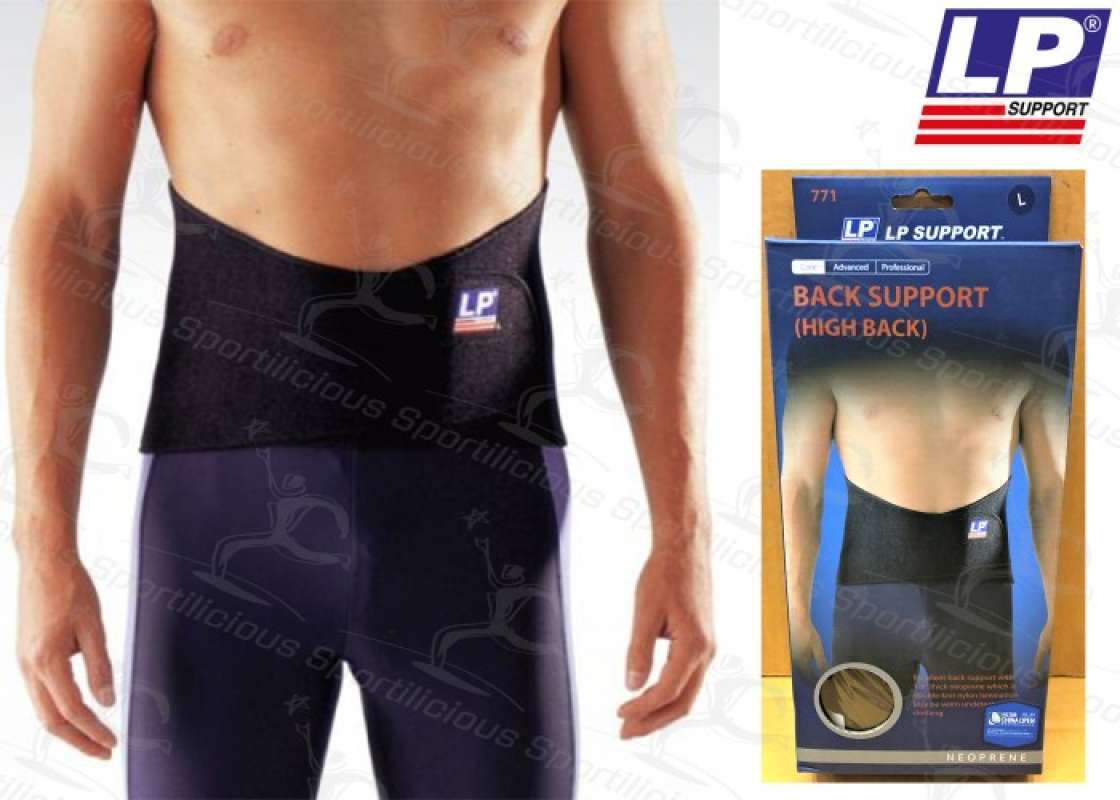 Back Support Lp Promo Lp Support Neoprene Back Support High Back 771 Hitam Deker ...
