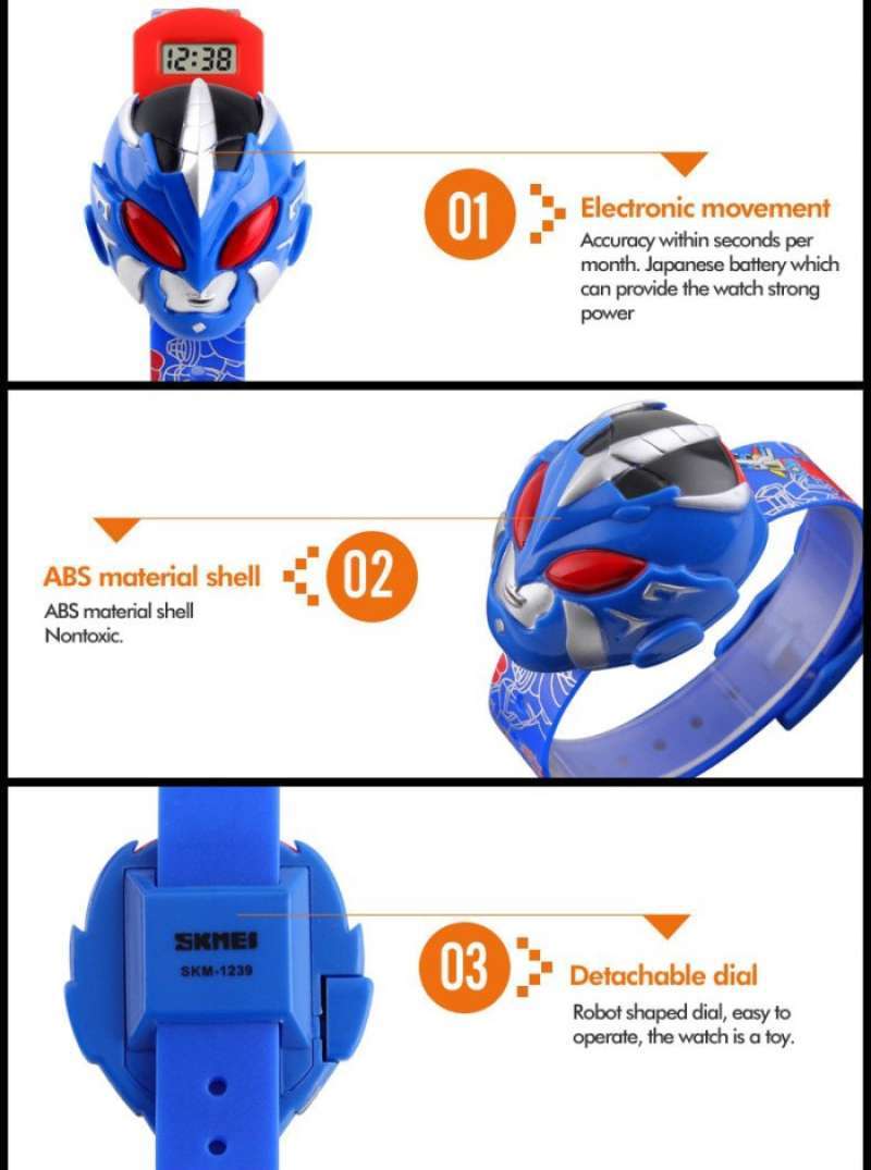 Jual Jam Tangan Anak keren SKMEI Original Power Ranger tahan Air ...