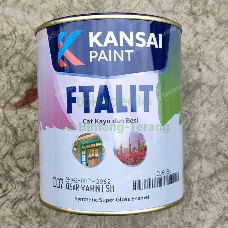 Promo Cat Minyak Kayu Besi Kansai Ftalit Clear Varnish Transparan 1 Kg
