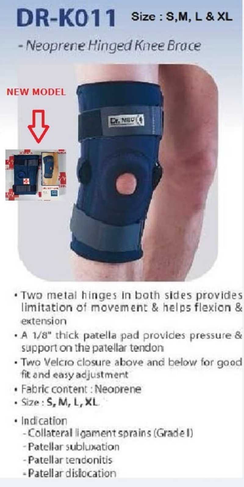Promo Dr. Med (DrK011) Neoprene Hinged Knee Brace Diskon 33 di Seller Zafran Storee Jl
