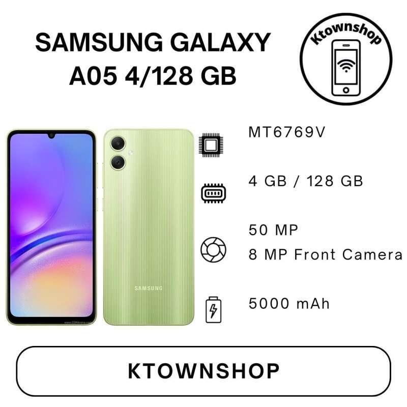 Jual SAMSUNG GALAXY A05 4/128 GB GARANSI RESMI di Seller Ktownshop ...