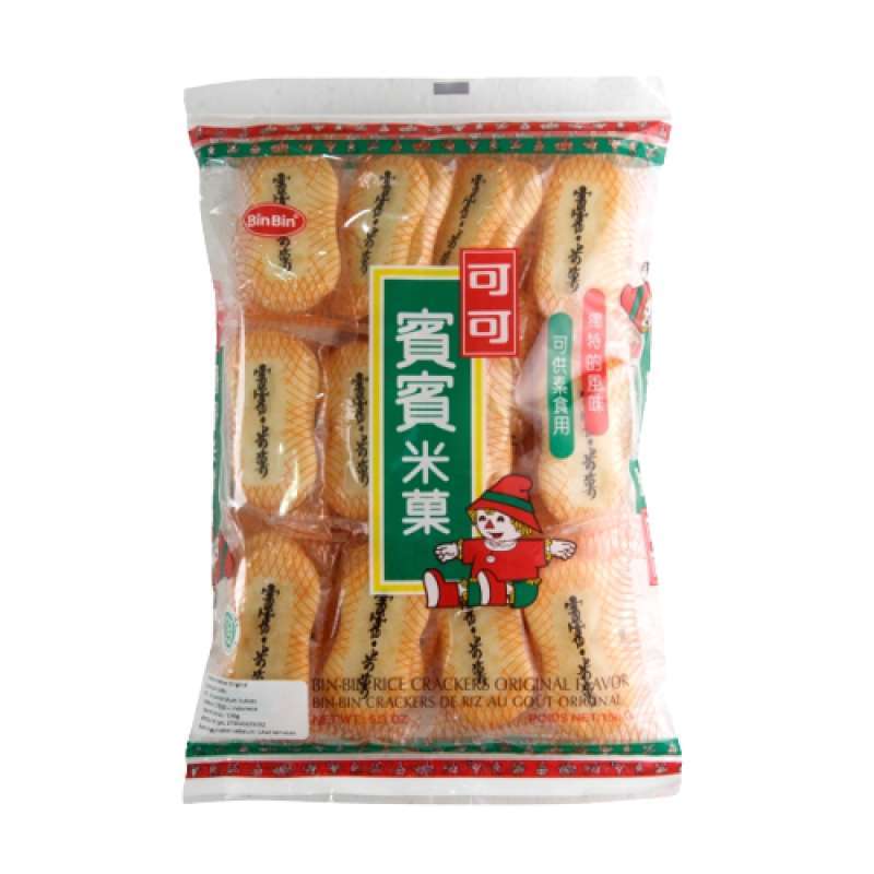 Jual BIN BIN Rice Crackers ORIGINAL / SEAWEED / SNOW / SPICY / CORN CHEESE / Binbin Original