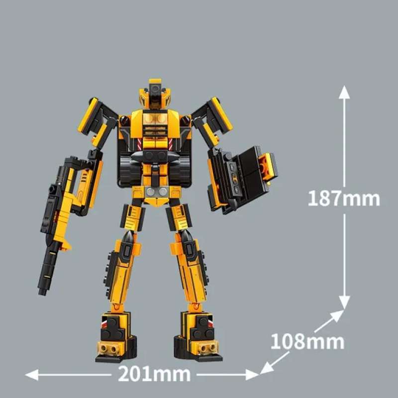 Blocky Transformable Promo Sembo brick building block 3in1 Transformable Robot dump truck ...