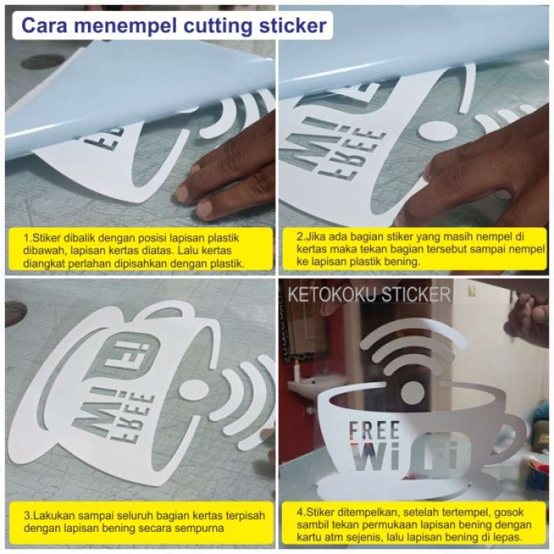 Sticker Teks Promo Cutting Stiker Custom Teks Tulisan Kaca Dinding Motivasi Sticker ...