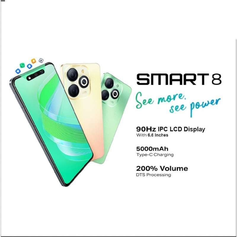 Promo Handphone Infinix Smart 8 4/64 4/128 Gb Android Hp Smartphone ...