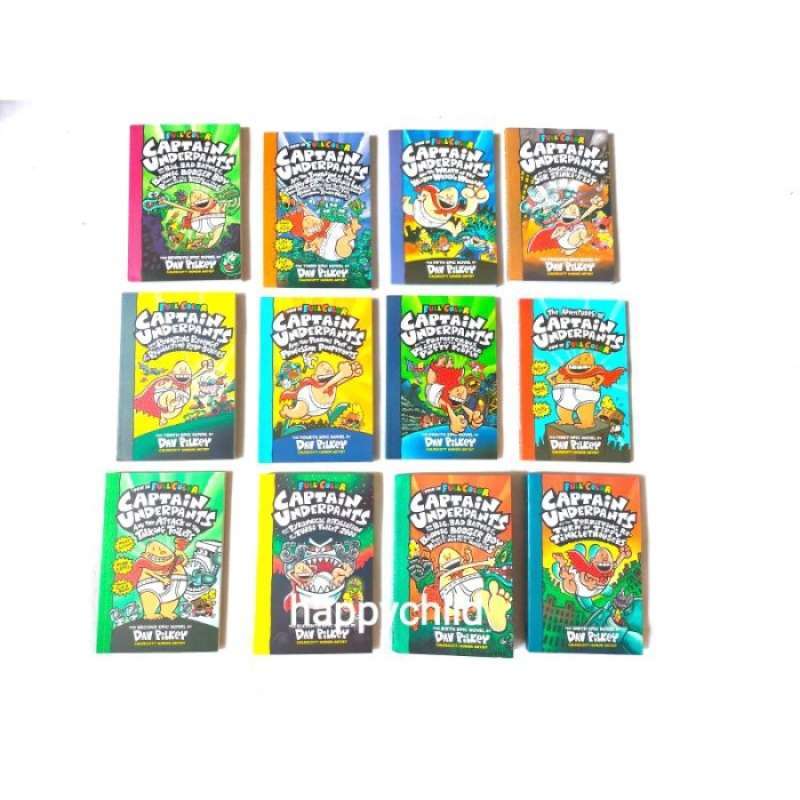 Promo Neweast 11 buku comics Captain underpants/color page/author