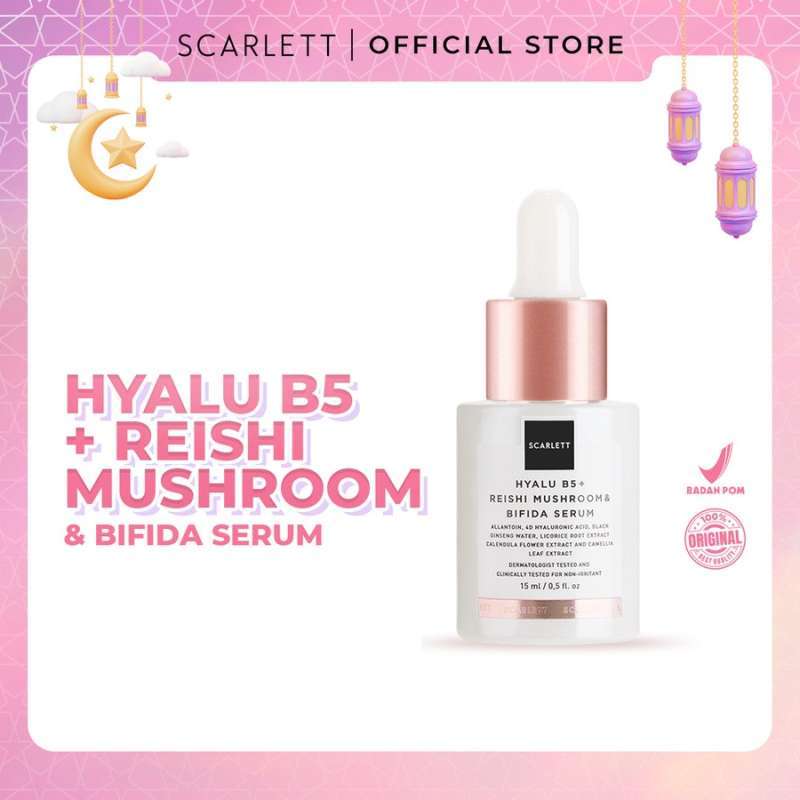 Promo Whs Scarlett Whitening Age Delay Hyalu B5 + Reishi Mushroom