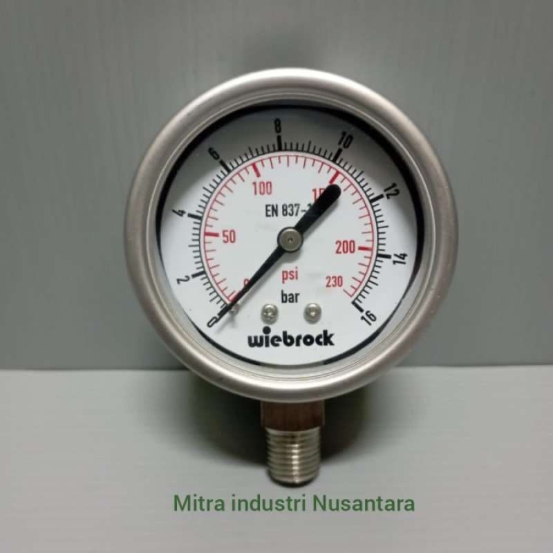 Promo Pressure Gauge Full Stainless 10 Bar / 150 psi 2,5 inch Diskon 23 di Seller CV Kinesia