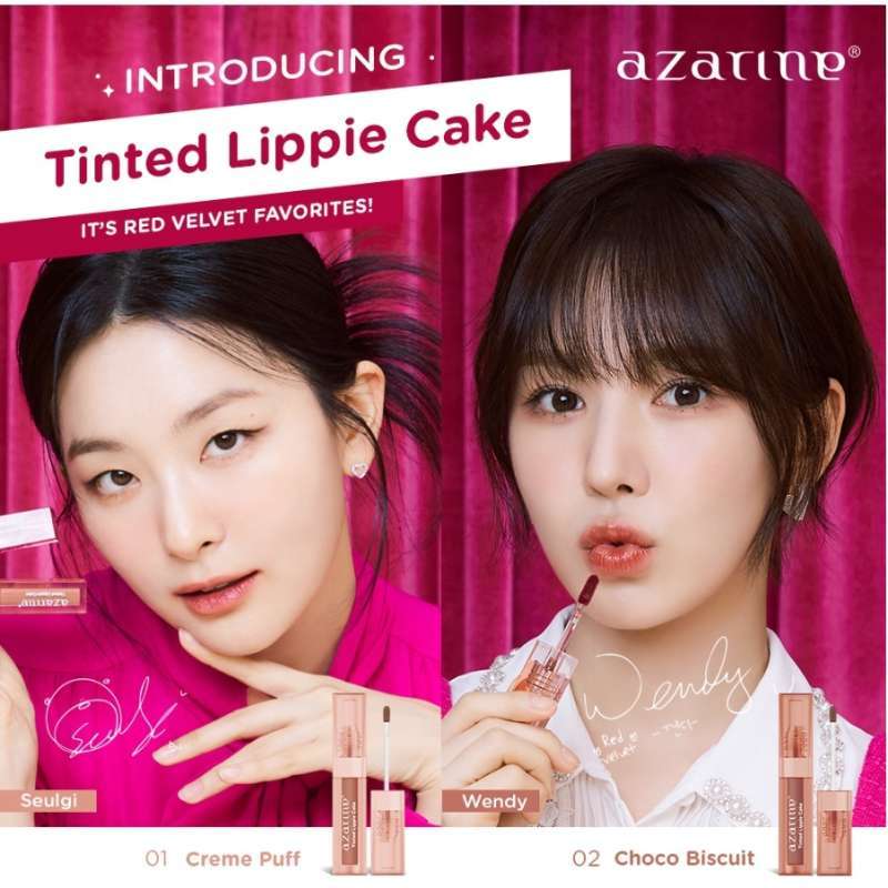 Promo Azarine Tinted Lippie Cake Lip Tint 2.9ml - Azarine x Red Velvet ...