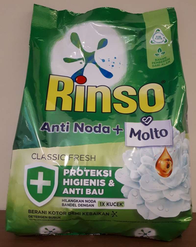 Promo Rinso Anti Noda + Molto Deterjen Bubuk Unilever Uk. 1,8 / 1.8 Kg ...