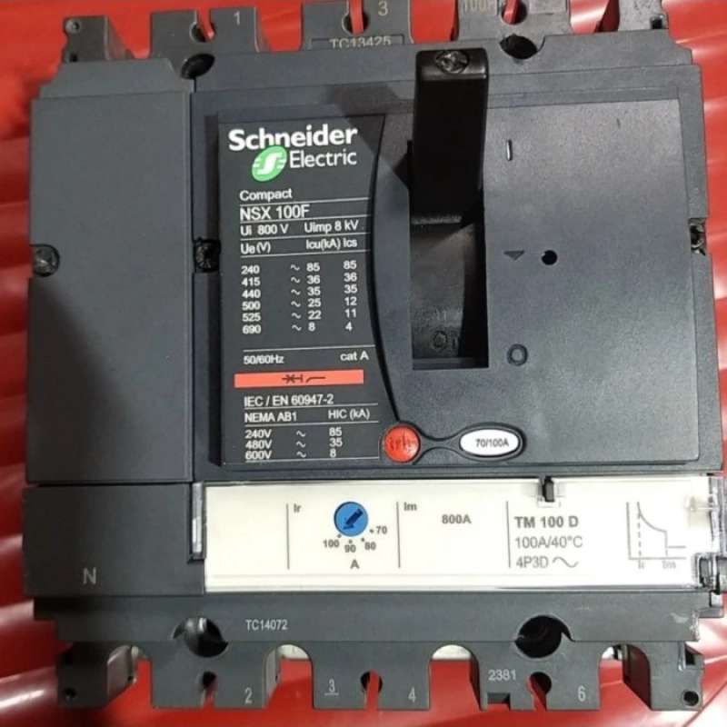 Promo Schneider Mccb 36ka Nsx100f 4p 100a Tmd 429640 Diskon 23% Di ...