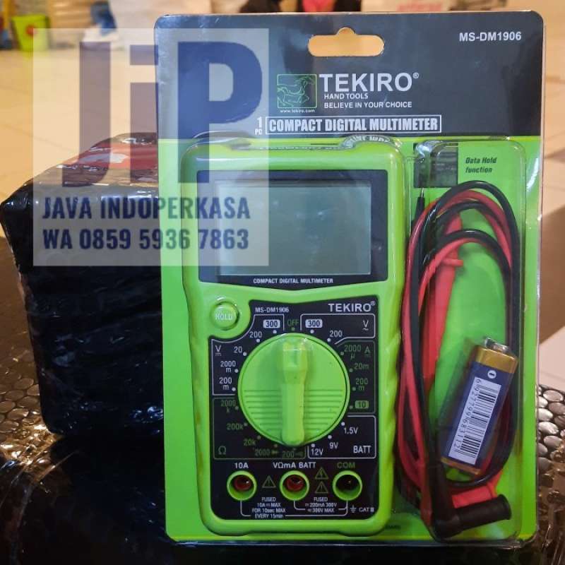 Promo compact digital multimeter TEKIRO multi tester / avo meter digital Diskon 23 di Seller
