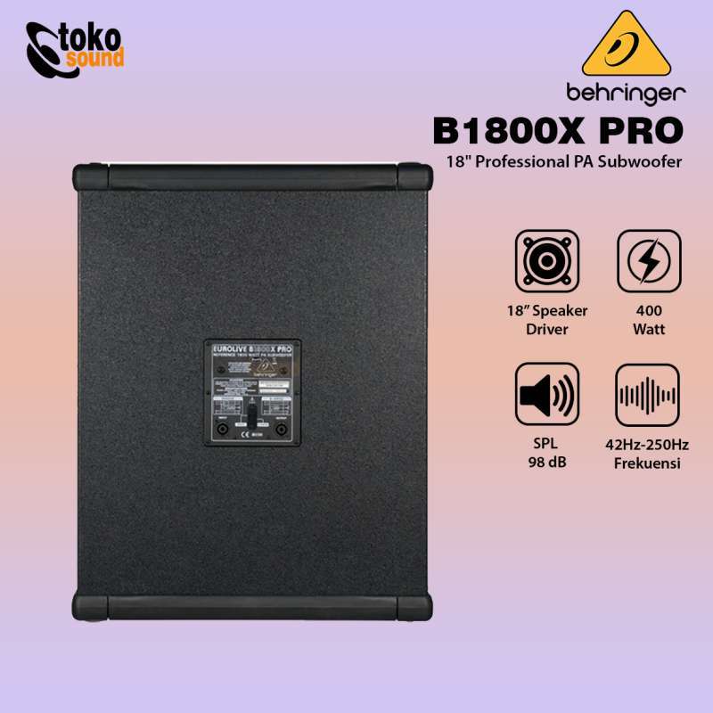 Behringer B1800x Pro Behringer 1800 Subwoofer PAIR Of Behringer