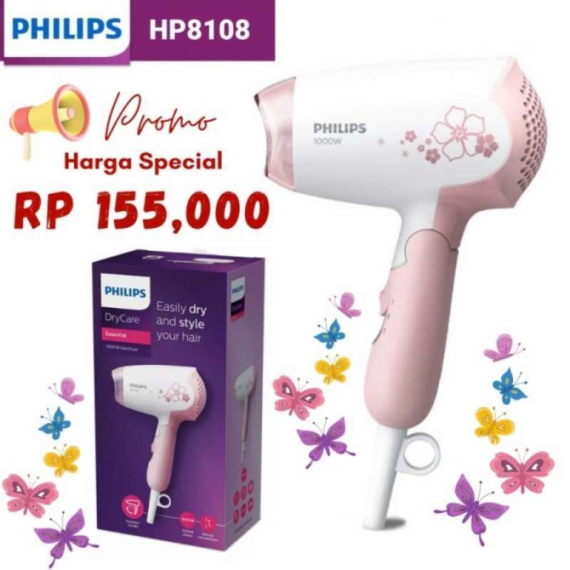 Promo Philips Hair Dryer Hp8108 Pengering Rambut Hairdryer Philips Hp 8108 Diskon 23 Di Seller Wukong Store Kebon Kacang Kota Jakarta Pusat Blibli