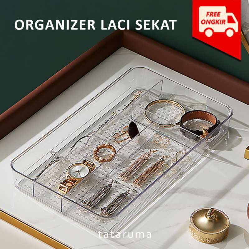 Jual Daiso Drawer Organizer Laci Kotak Penyimpanan Dengan Sekat