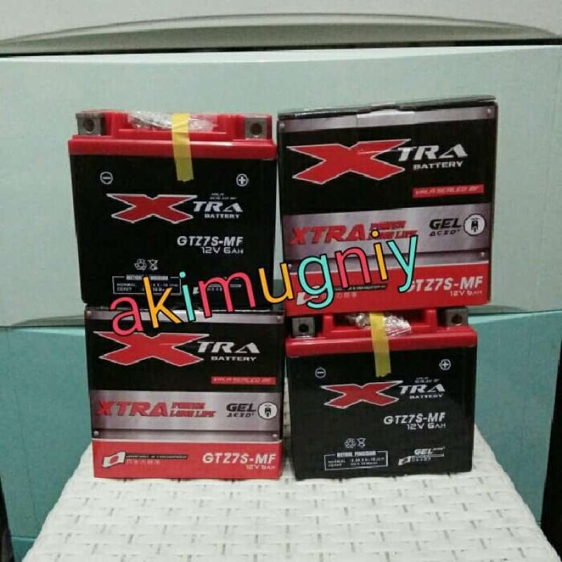 Promo aki motor yamaha lexi xtra gel gtz7s 12v 6ah aki kering mf