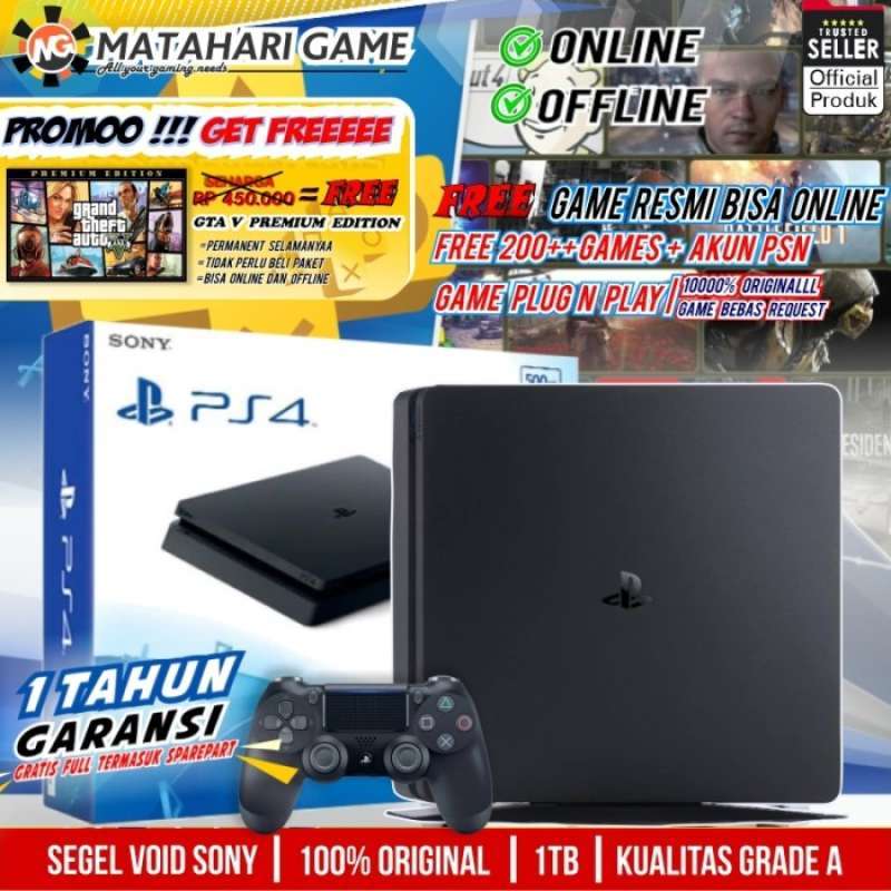 Jual Ps4 Slimplaystation4 Slimps4 S0ny 1tb Bonus 200++game 