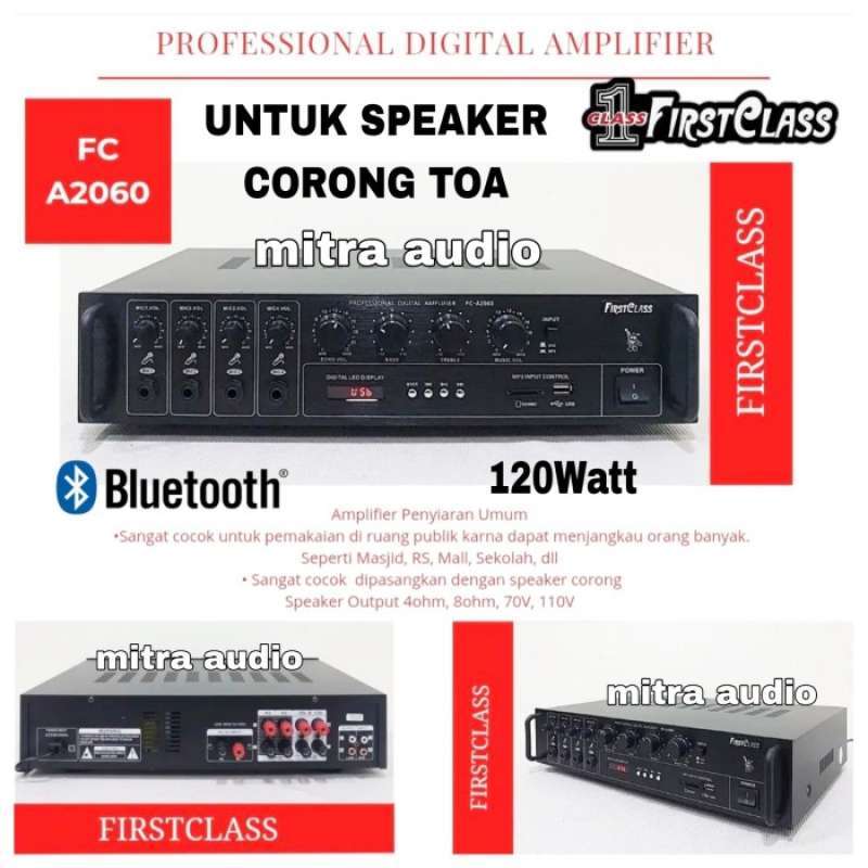 Promo Amplifier power mixer TOA bluetooth firstclass fc a2060 fc a 2060