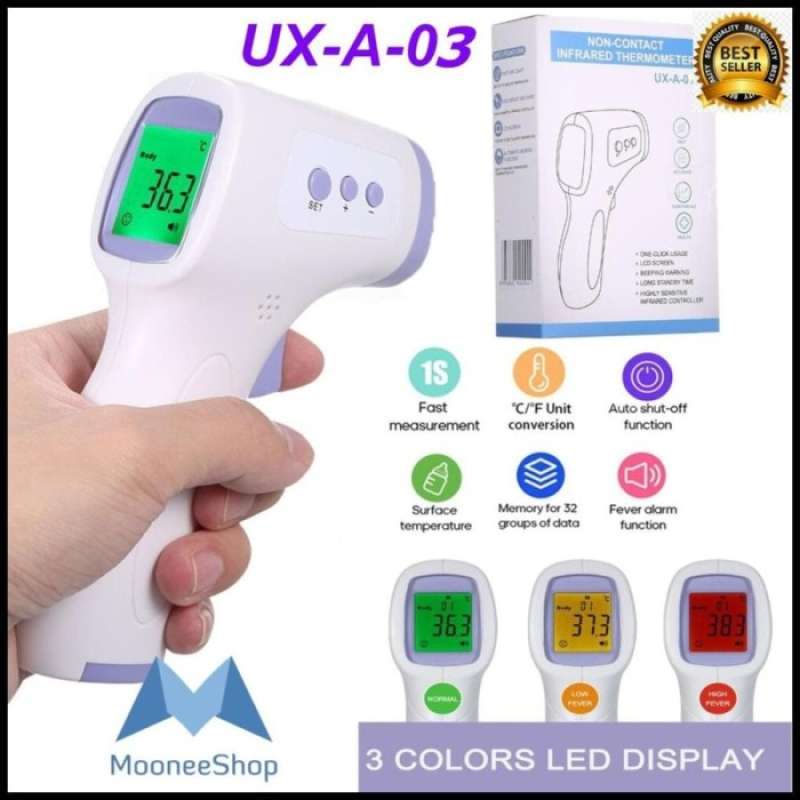 Promo Thermometer Infrared Termometer Termo 3 Warna Led Aiqura