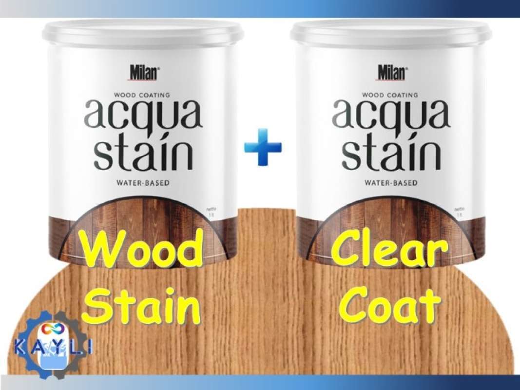 Promo Paket Milan Acqua Stain Wood Stain Dan Clear Coat Diskon 23 di