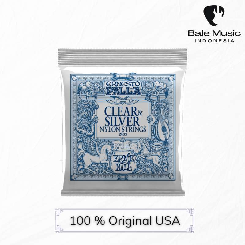 Jual Senar Gitar Klasik Ernie Ball 2403 Ernesto Palla Clear Nylon Silver Strings Original Usa Di Seller Bale Music Indonesia Bugel Kota Tangerang Blibli