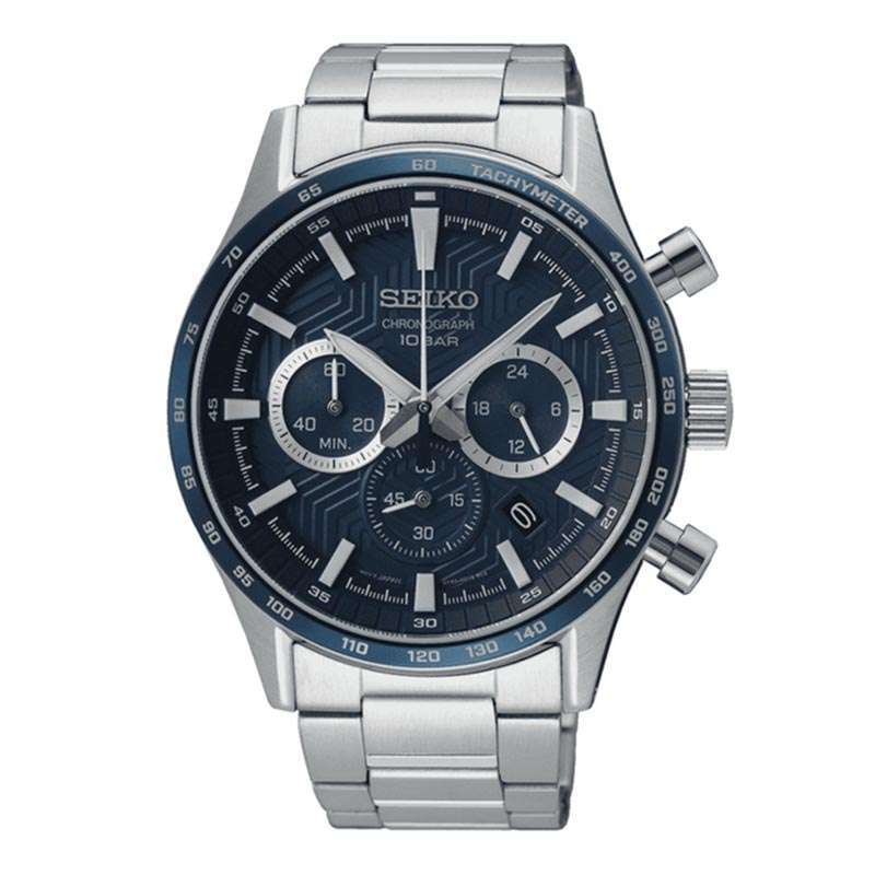 SEIKO ORIGINAL CHRONOGRAPH SEIKO SSB445P1 Dia 4 CM WR 100 Meter JAM PRIA CT JAM TANGAN SEIKO ORIGINAL JAM SEIKO SSB445 SSB 445 P1