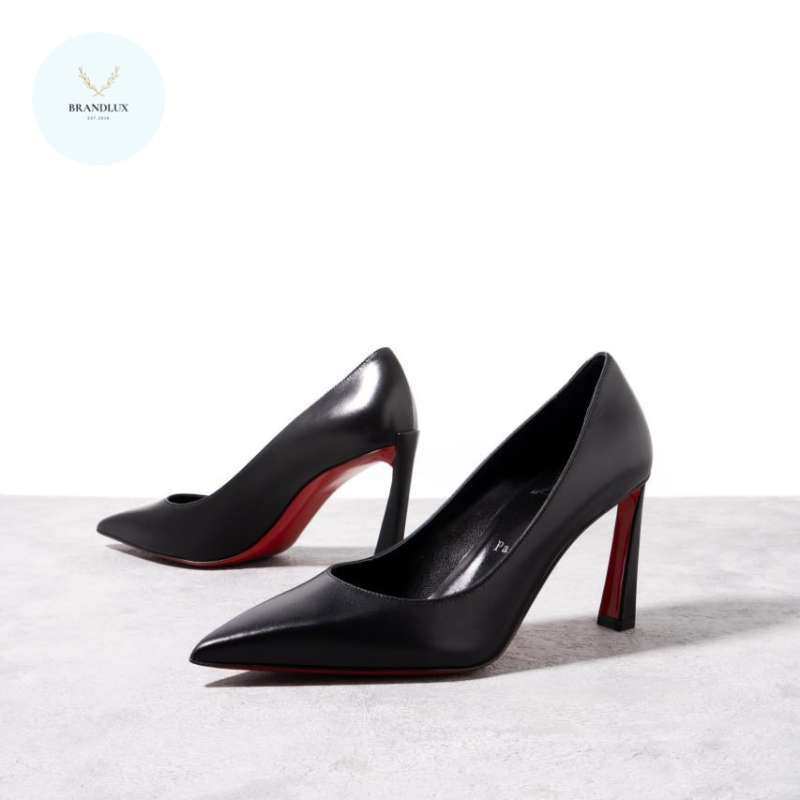 85mm Grey Red Bottoms Christian Louboutin Miss Jane 85MM Leather