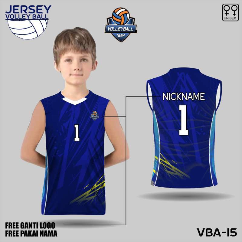 Jersey voly singlet anak baju voli kaos volleyball club volley ball