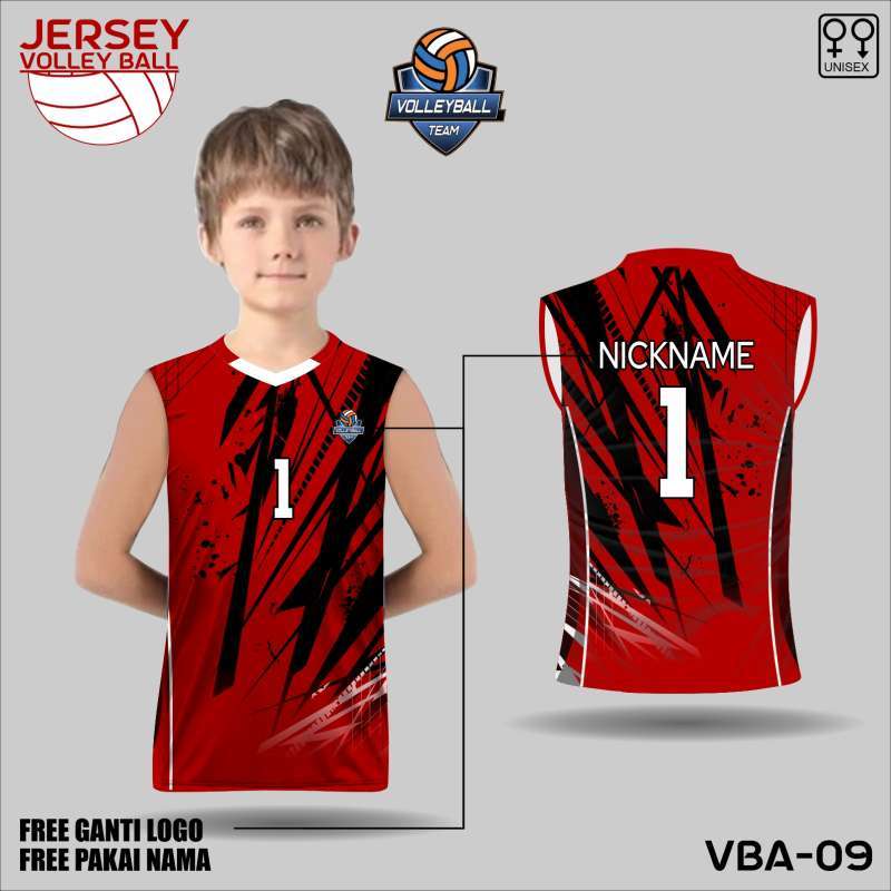 Jersey voly singlet anak baju voli kaos volleyball club volley ball