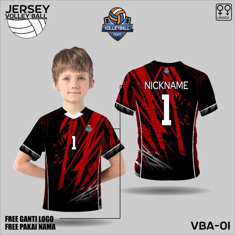 Promo Jersey Voly Anak Baju Voli Kaos Volleyball Club Volley Ball