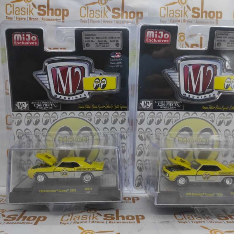 Voiture Miniature Chevrolet Camaro 1969 M2 Machines 1:64 - Diecast Auto Drivers - Noire