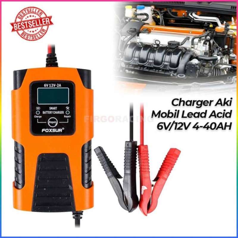 Promo Chareger Aki Basah Kering Vrla Lifepo4 Battery Charger 6v/12v40a