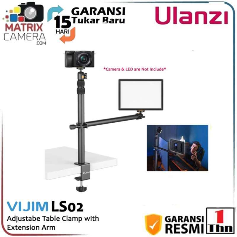 VIJIM Adjustable Camera Desk Mount Table Stand (3-Section) 2731