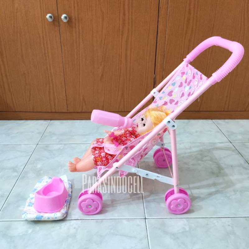 Baby hauling carrier trolley