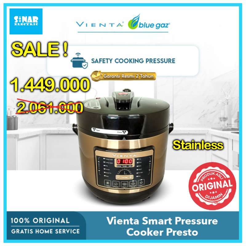 Promo Smart Pressure Cooker Vienta Presto Stainless Electric Rice