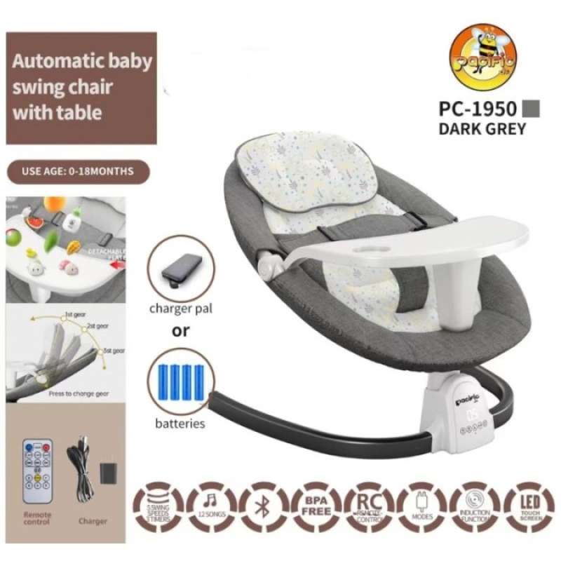 Promo SUGARBABY SUGAR BABY HUG ME AUTOMATIC SWING CHAIR WITH TABLE ...