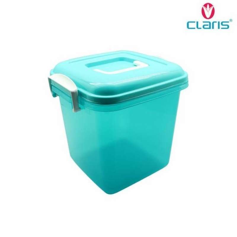 Jual Container Box Plastik Claris 1057 24 Liter Dengan Handle Q-bic Box ...