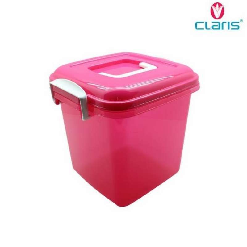 Jual Container Box Plastik Claris 1057 24 Liter Dengan Handle Q-bic Box ...