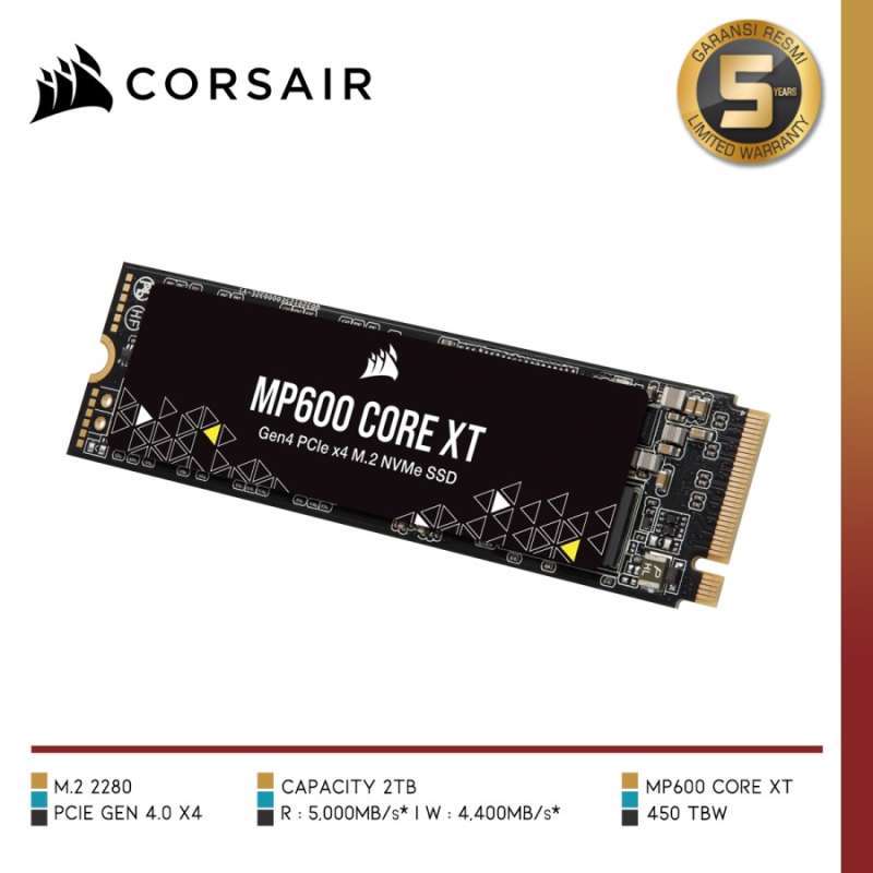 Jual Corsair Mp600 Core Xt Pcie (gen4) X4 Nvme Ssd 2tb