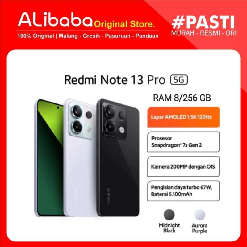 Xiaomi Redmi Note 13 Pro 5G – 200 MP Kamera, 120 Hz Display, 67W Turbo-Ladung