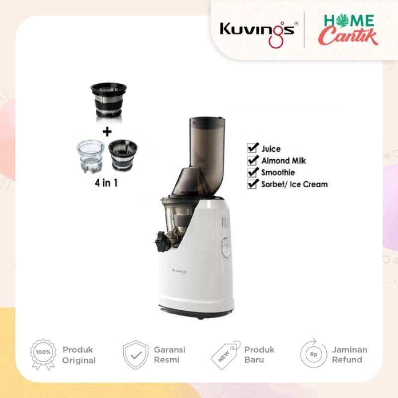 Promo Kuvings B1700 Exclusive Color Redvelvet Limited Edition 4 In1 Strainer Terbaru White