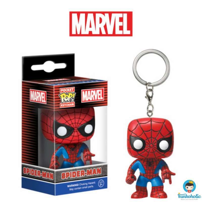 Funko Pop Keychain Spider-Man Marvel - Porte-Clés Vinyle 11 Cm - Collection Marvel Comics