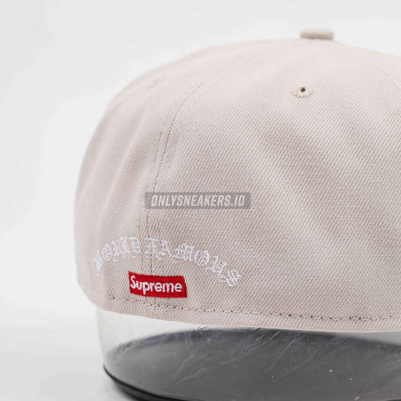 Jual Supreme Gold Cross S Logo New Era Fitted Cap Stone (100